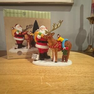 Department 56 Main Street Town Santa Statue Snow Village Dept 56 in Box